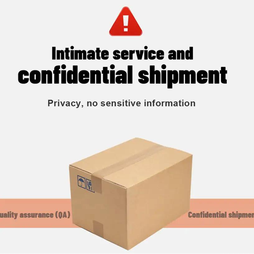 Intimate service and confidential shipment — Privacy, no sensitive information; Quality assurance (QA); Confidential shipment