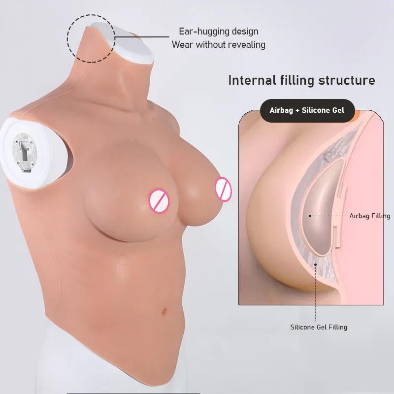 8th Generation L–E Cup Half-Body Silicone Breastplate