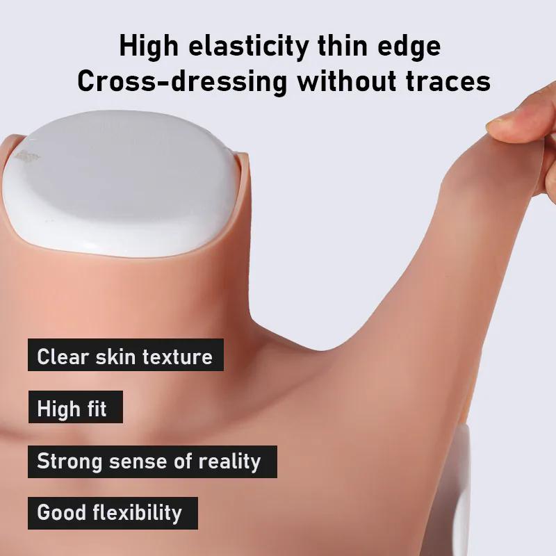 8th Generation L–E Cup Half-Body Silicone Breastplate