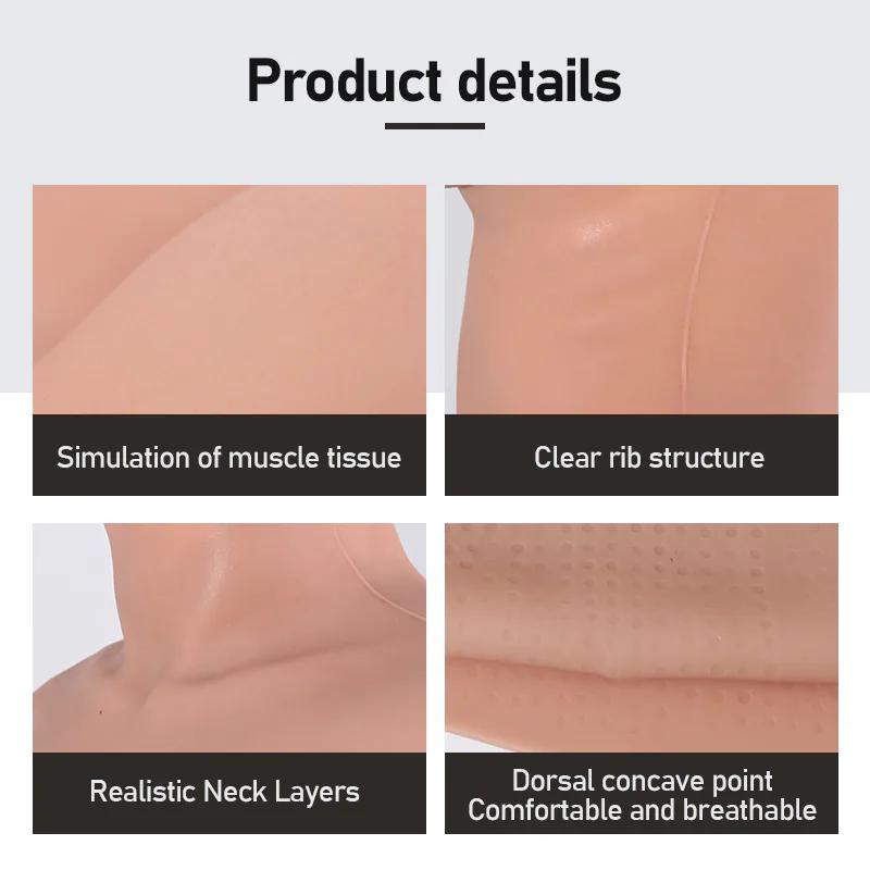 8th Generation L–E Cup Half-Body Silicone Breastplate