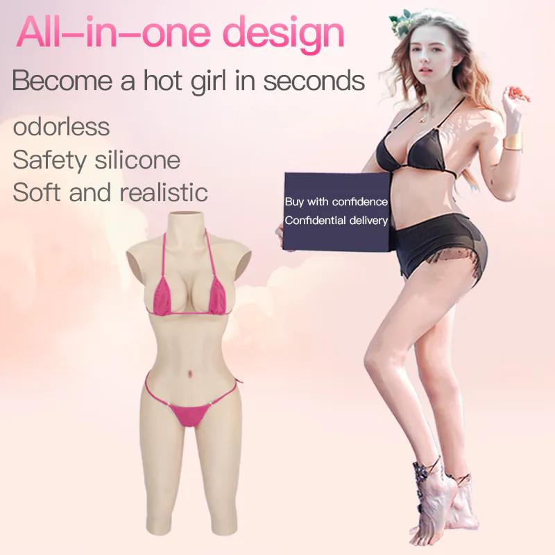 Mid-length Silicone Bodysuit with Cap Sleeves