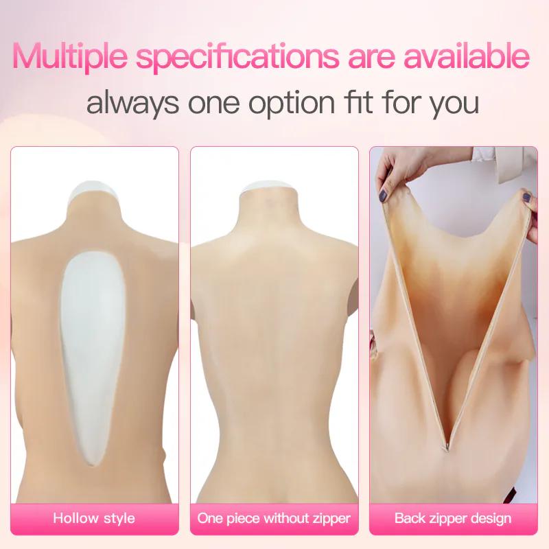 Mid-length Silicone Bodysuit with Cap Sleeves