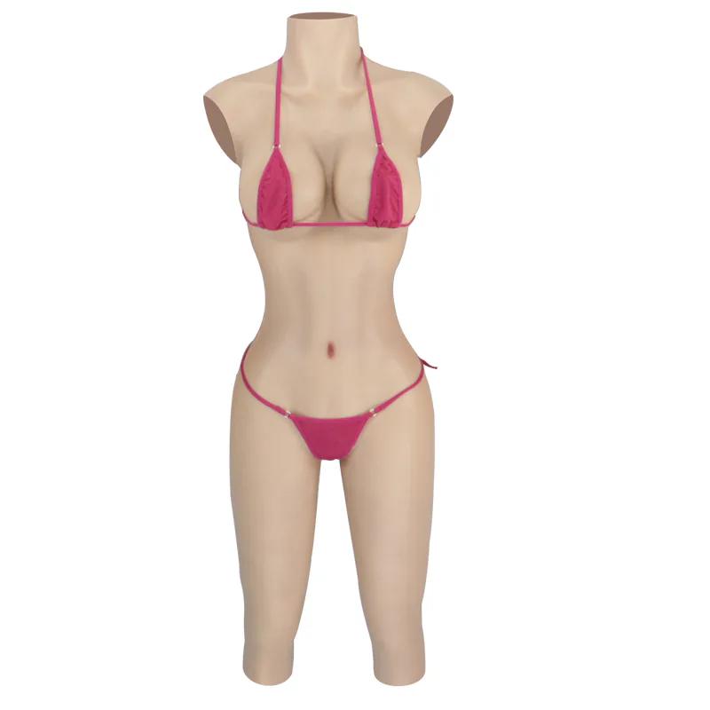 Mid-length Silicone Bodysuit with Cap Sleeves