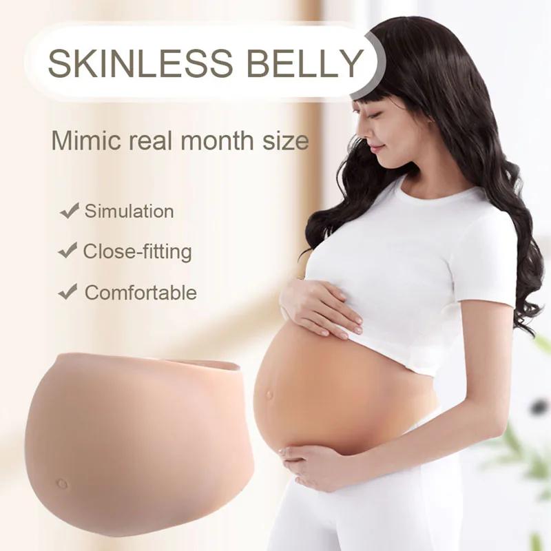 Seamless Silicone Pregnancy Belly — 1–9 Month Simulation