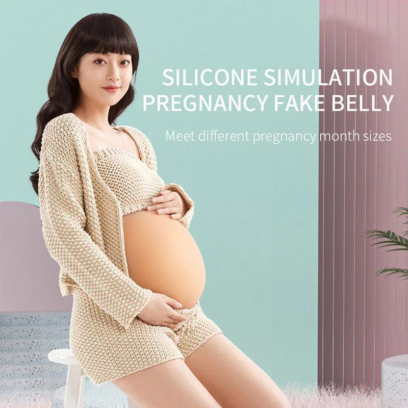 Seamless Silicone Pregnancy Belly — 1–9 Month Simulation