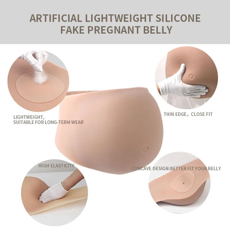 Seamless Silicone Pregnancy Belly — 1–9 Month Simulation
