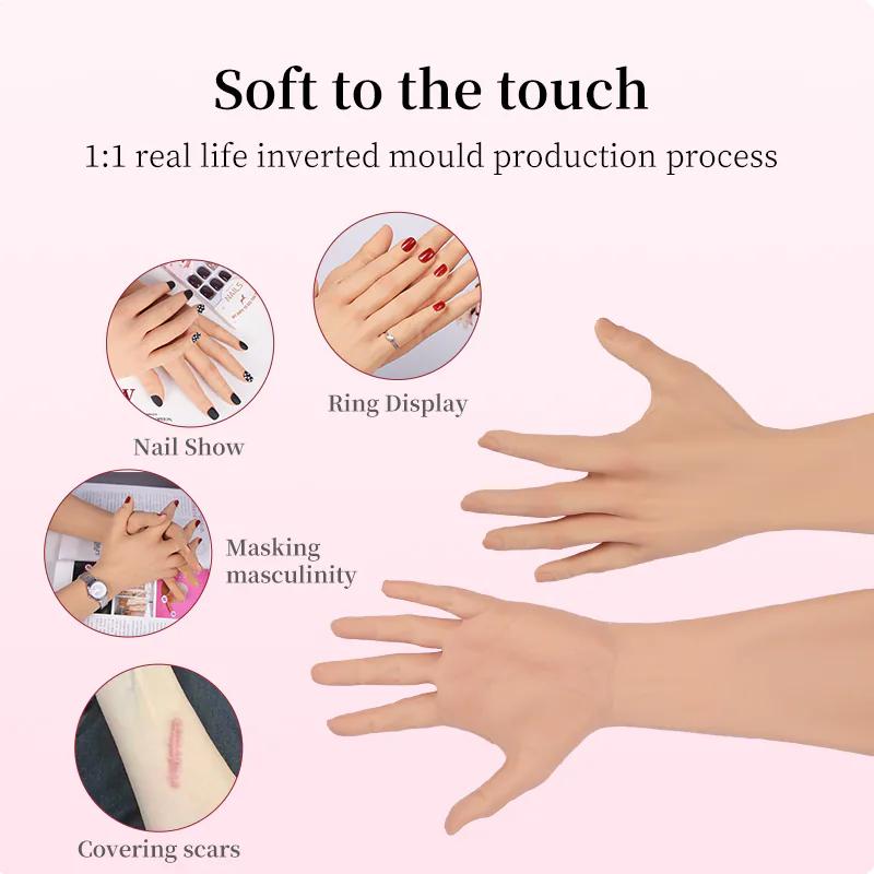 Realistic Silicone Feminine Hand Gloves