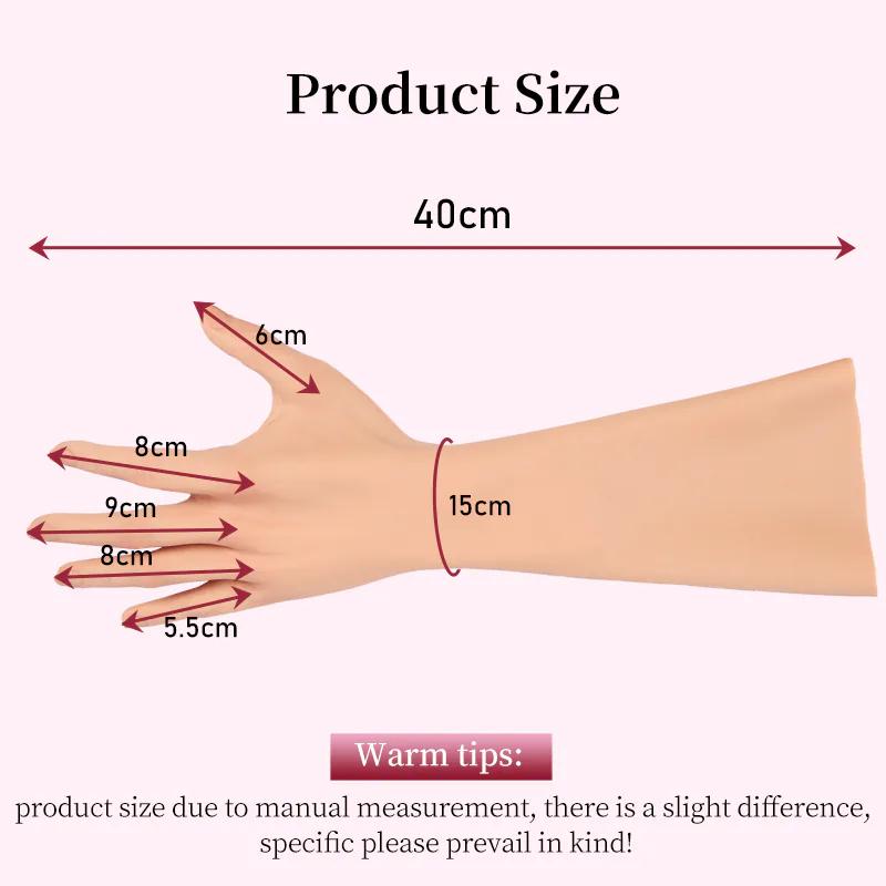 Realistic Silicone Feminine Hand Gloves