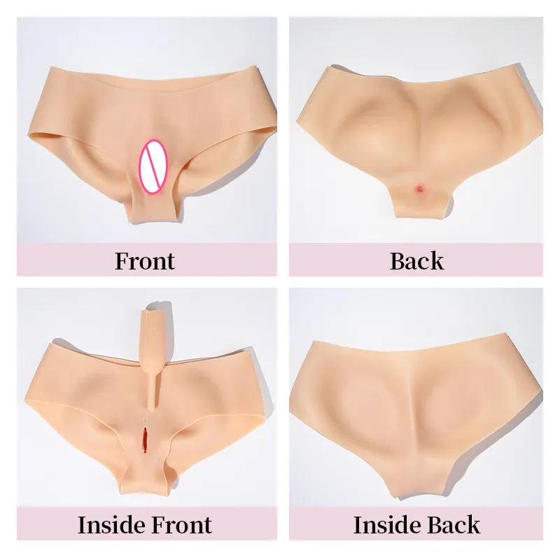 Fake Vagina Silicone Triangle Panties — Realistic Detail