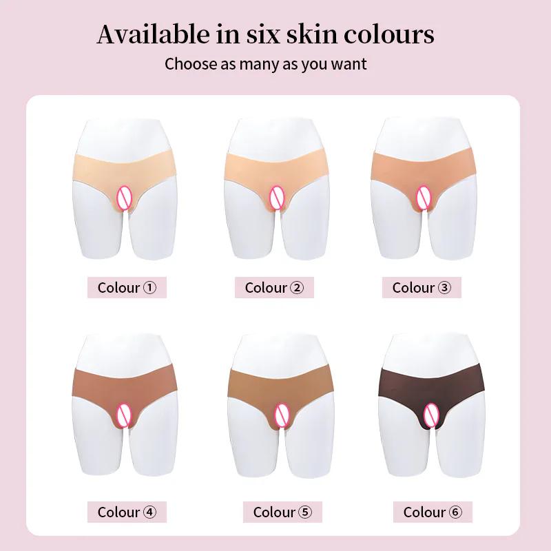 Fake Vagina Silicone Triangle Panties — Realistic Detail