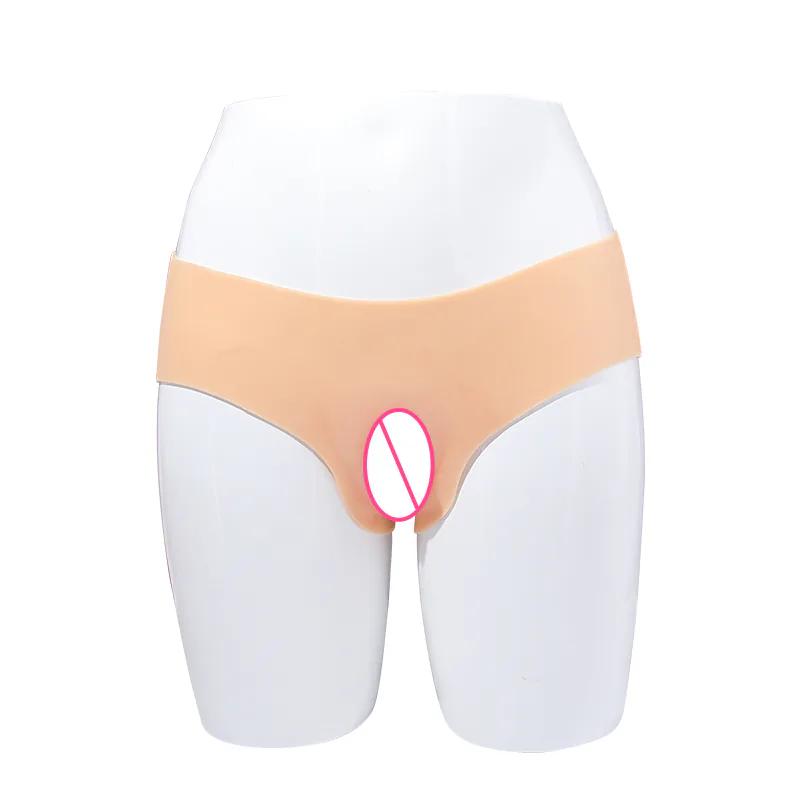 Fake Vagina Silicone Triangle Panties — Realistic Detail
