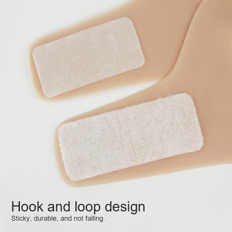 B-E Cup Short-sleeve Round-neck Magic Tape Silicone Breastplate