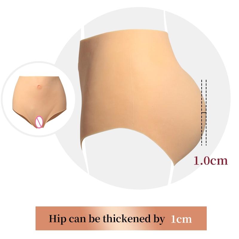 High waist Fake Vagina Silicone Panties