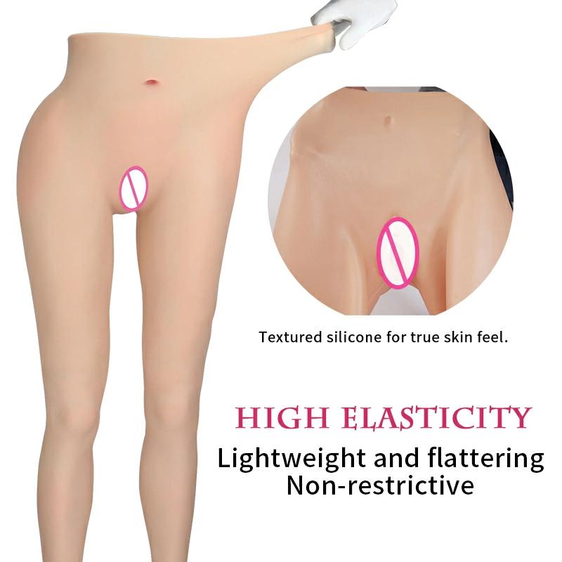 Ankle-length Silicone Vaginal Pants