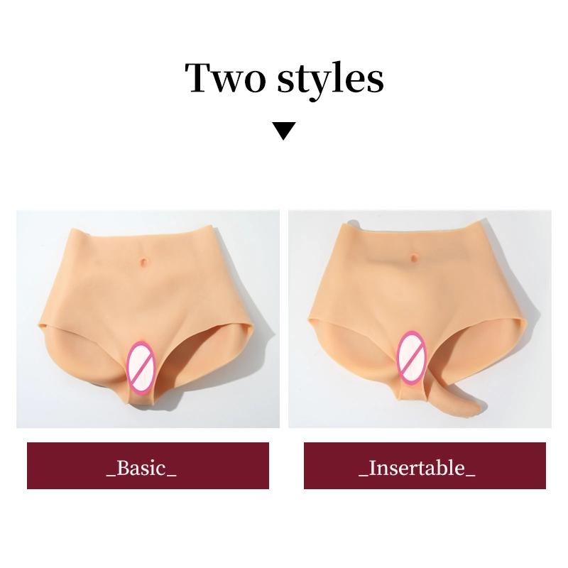 High waist Fake Vagina Silicone Panties