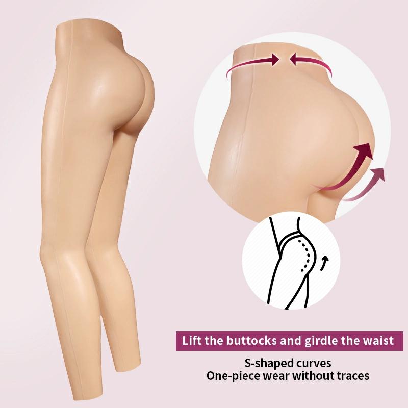 Ankle-length Silicone Vaginal Pants