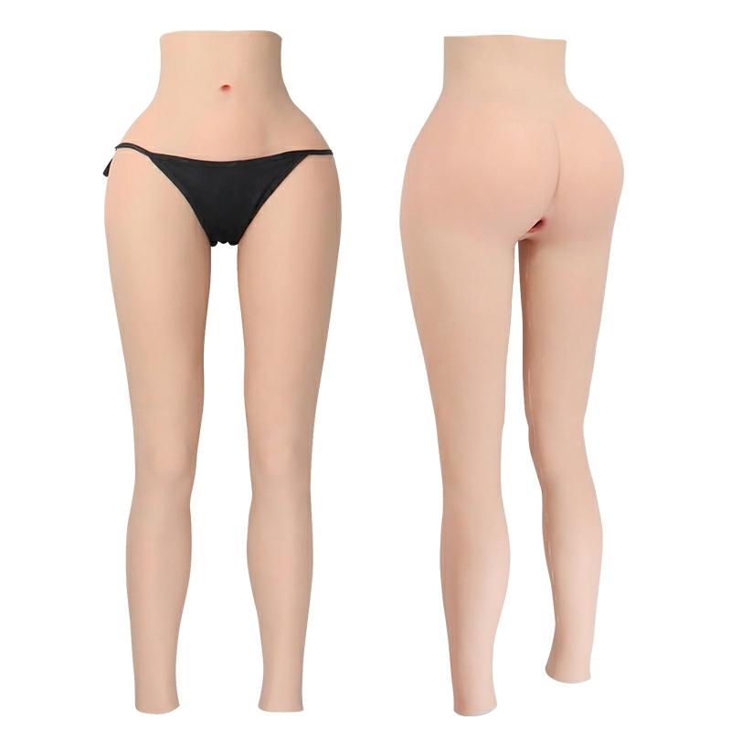 Ankle-length Silicone Vaginal Pants