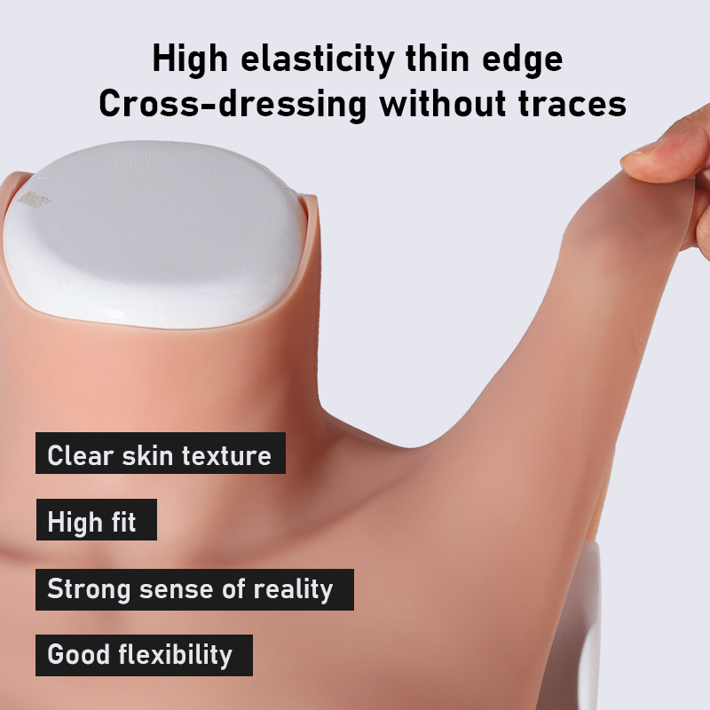 8th Generation L–E Cup Half-Body Silicone Breastplate