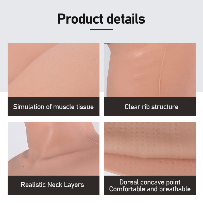 8th Generation L–E Cup Half-Body Silicone Breastplate