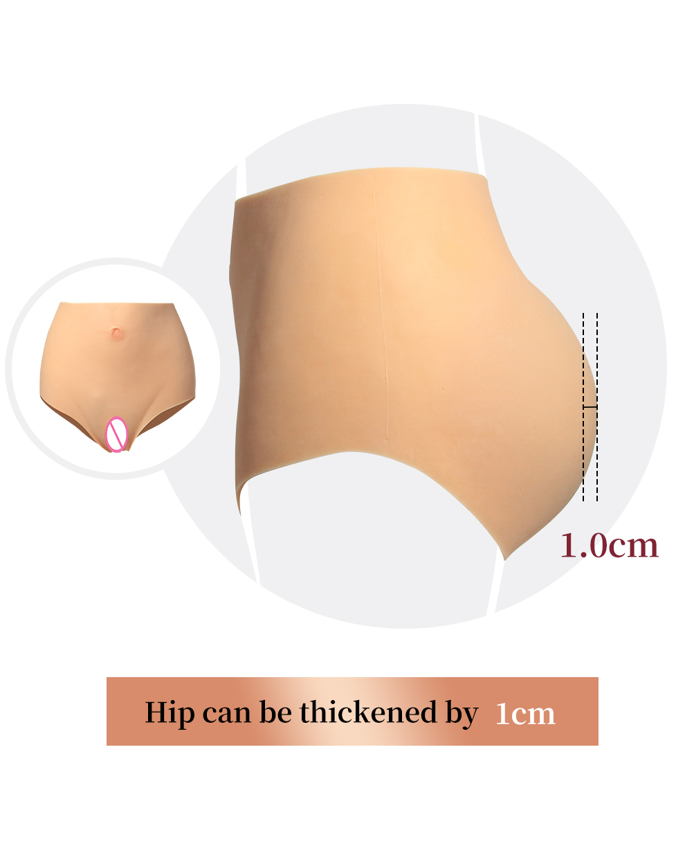 High-Waist Fake Vagina Silicone Panties detail 2