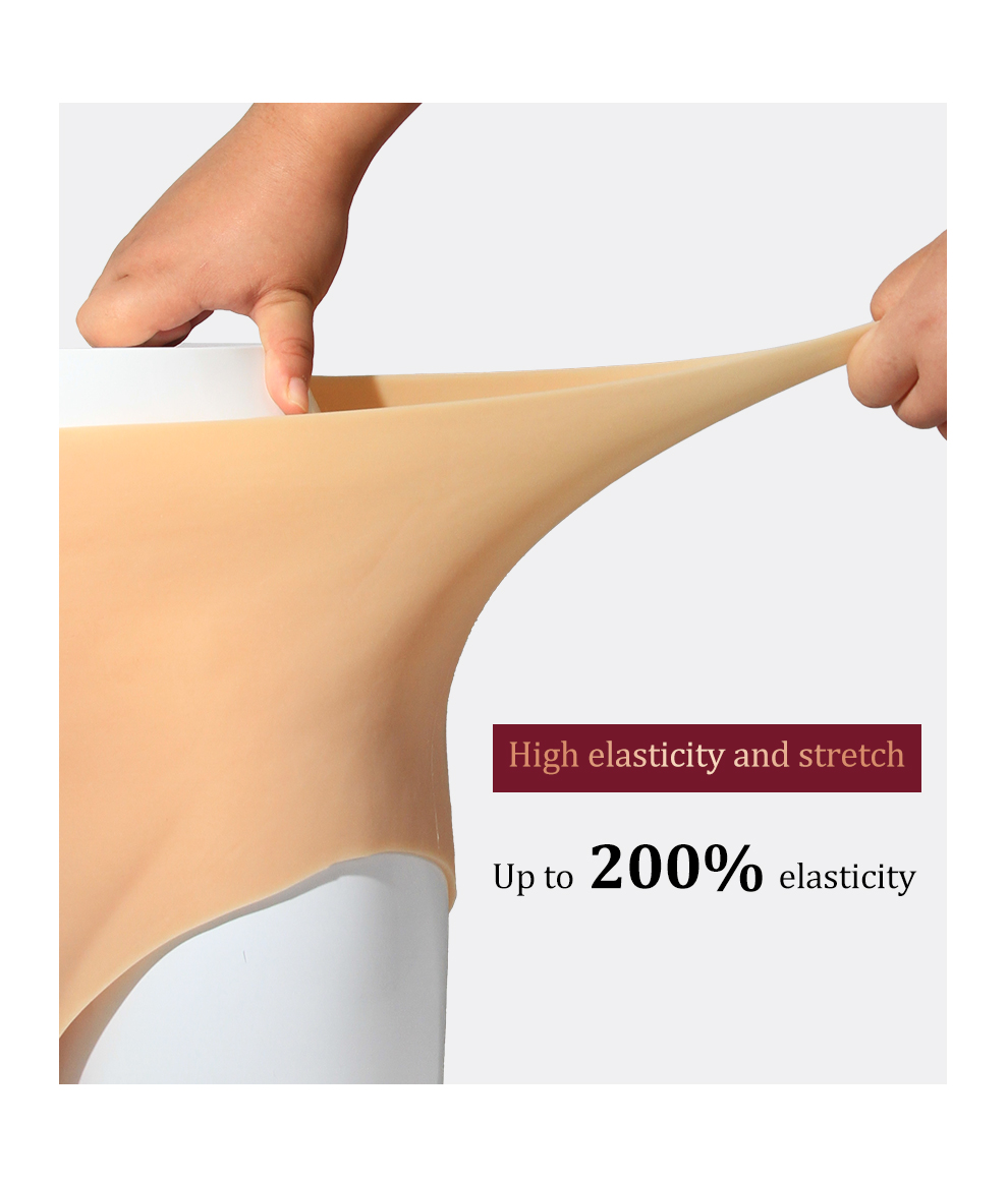 High-Waist Fake Vagina Silicone Panties detail 7