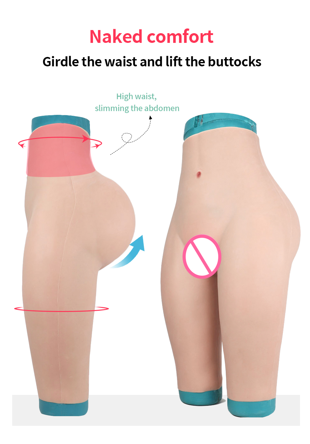 K-5 Silicone Hip & Butt Enhancer Pants detail 6