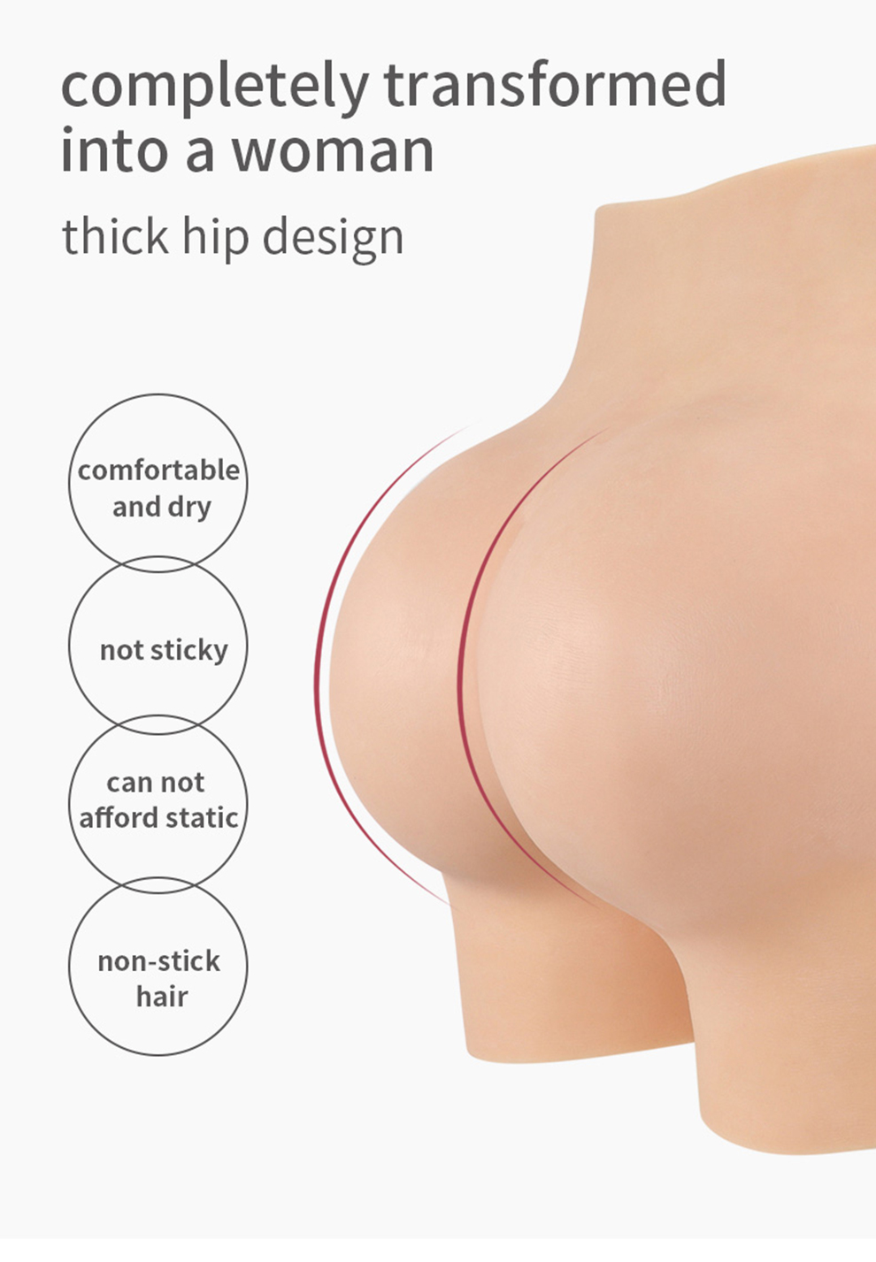 K-P Enhanced Hip & Butt Silicone Pants detail 2
