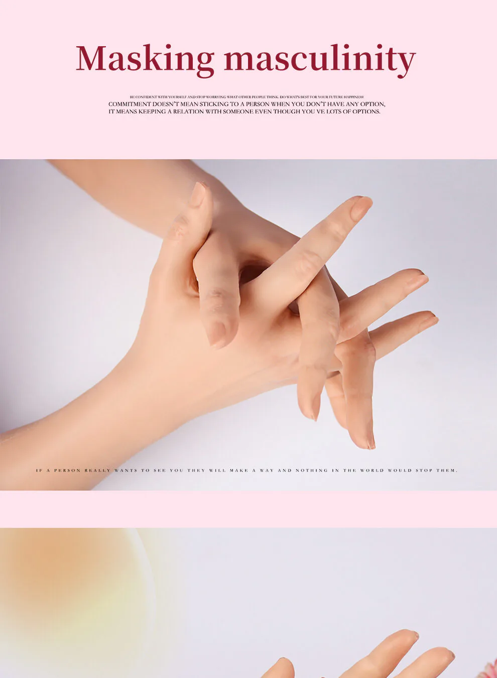 Realistic Silicone Feminine Hand Gloves detail 13