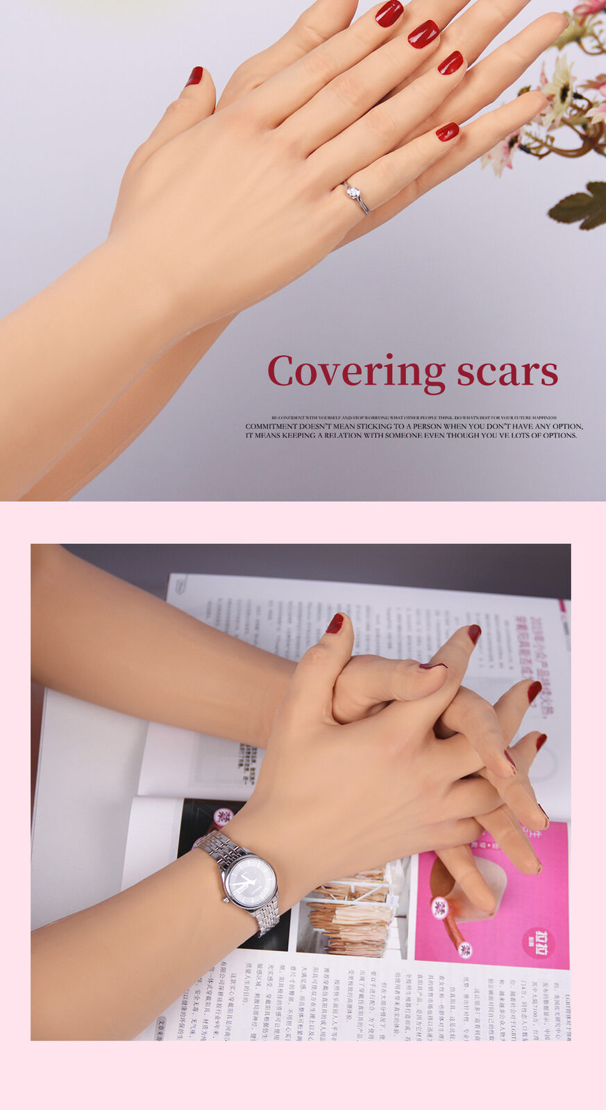 Realistic Silicone Feminine Hand Gloves detail 8