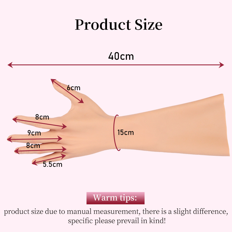 Realistic Silicone Feminine Hand Gloves