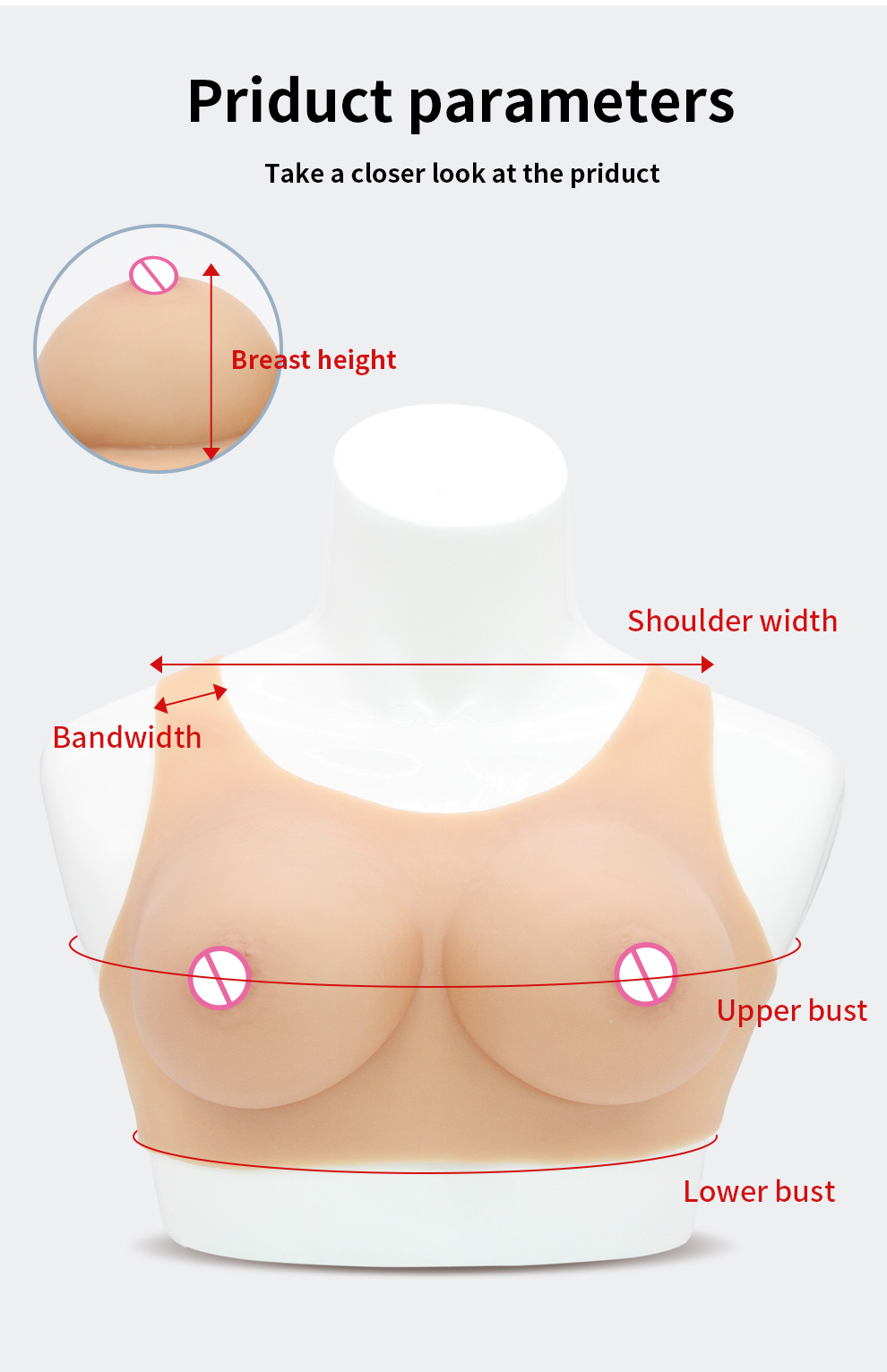 T-1 Classic Teardrop Silicone Breastplate detail 11