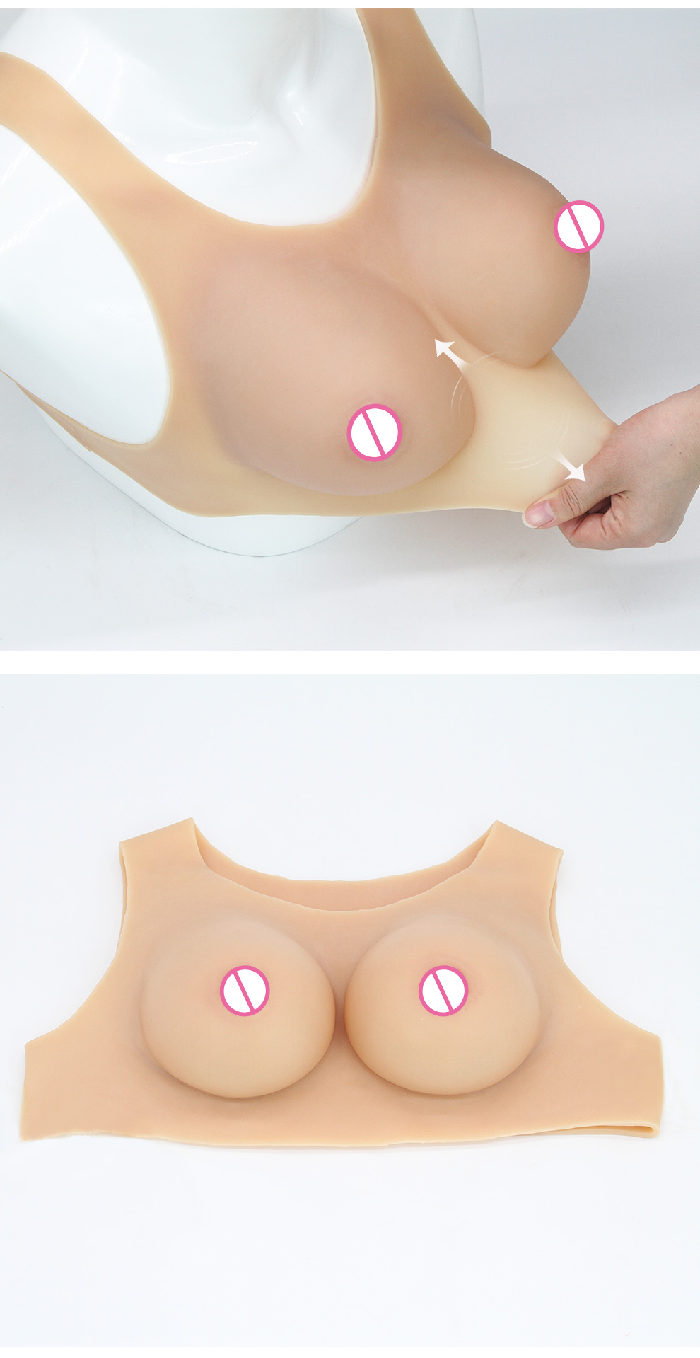 T-1 Classic Teardrop Silicone Breastplate detail 14
