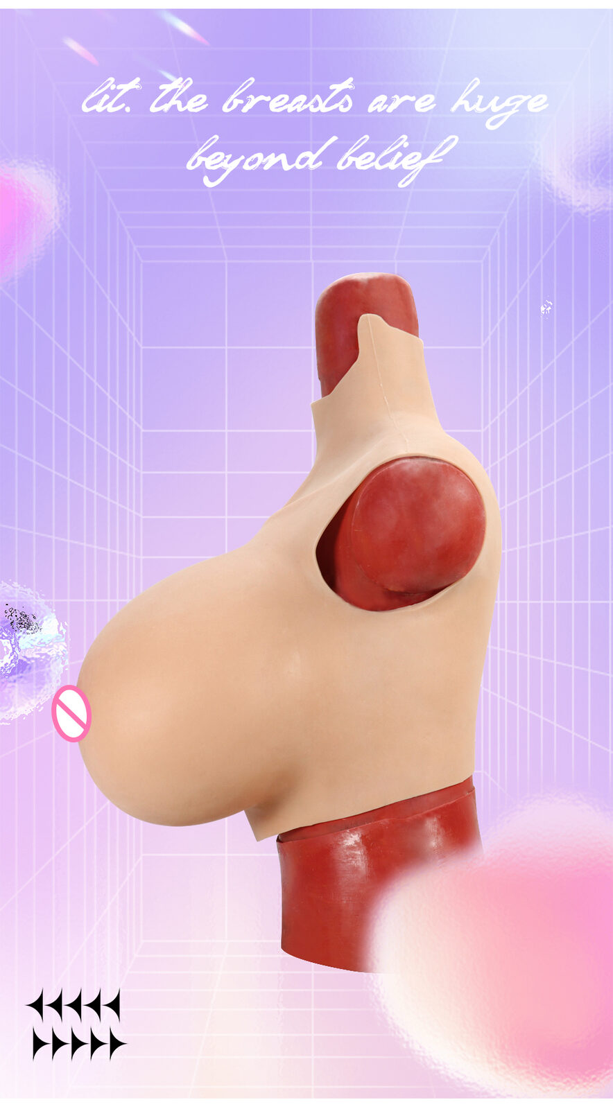 T-2 Heavy-Weight Silicone Breastplate — Ultra-Realistic Feel detail 4