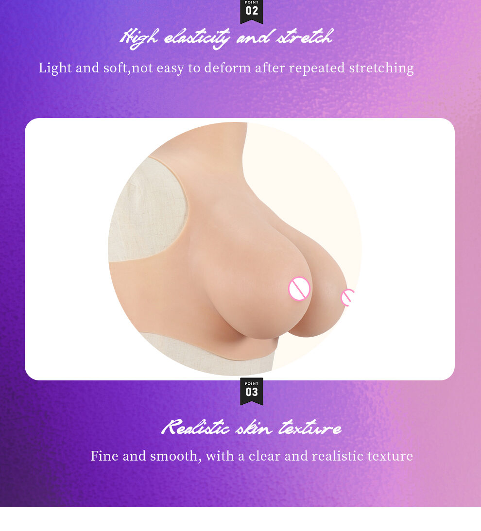 T-2 Heavy-Weight Silicone Breastplate — Ultra-Realistic Feel detail 10