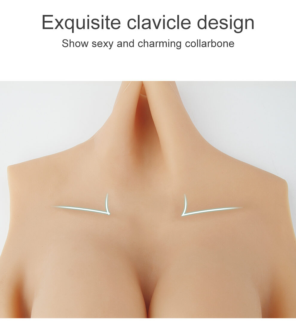 T-3 Enhanced Silicone Breastplate — Natural Bounce detail 10