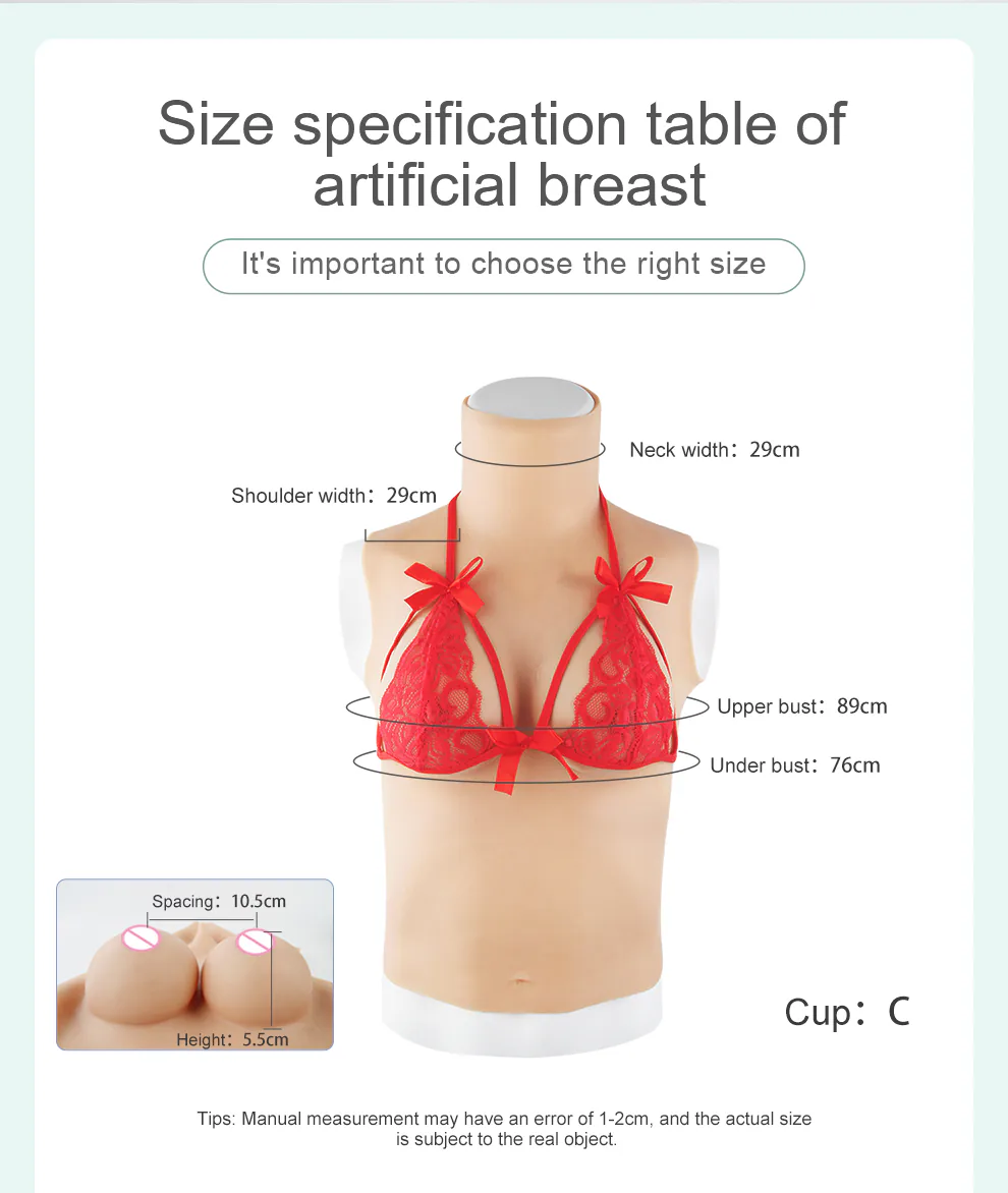 T-3 Enhanced Silicone Breastplate — Natural Bounce detail 23