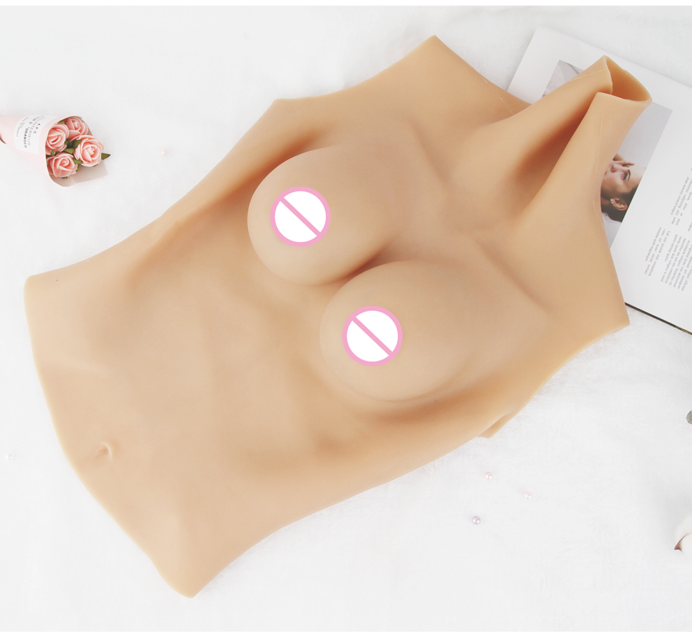 T-3 Enhanced Silicone Breastplate — Natural Bounce detail 15