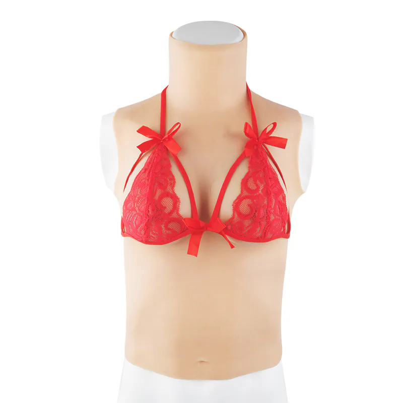 Silikon Brustplatte und vorsichtige Anprobe