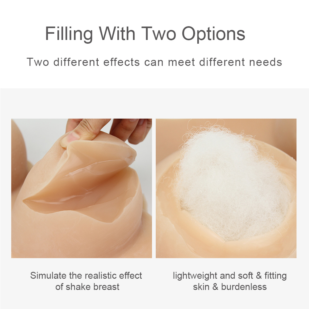 T-C2 Full Coverage Silicone Breastplate — Big Cup detail 5