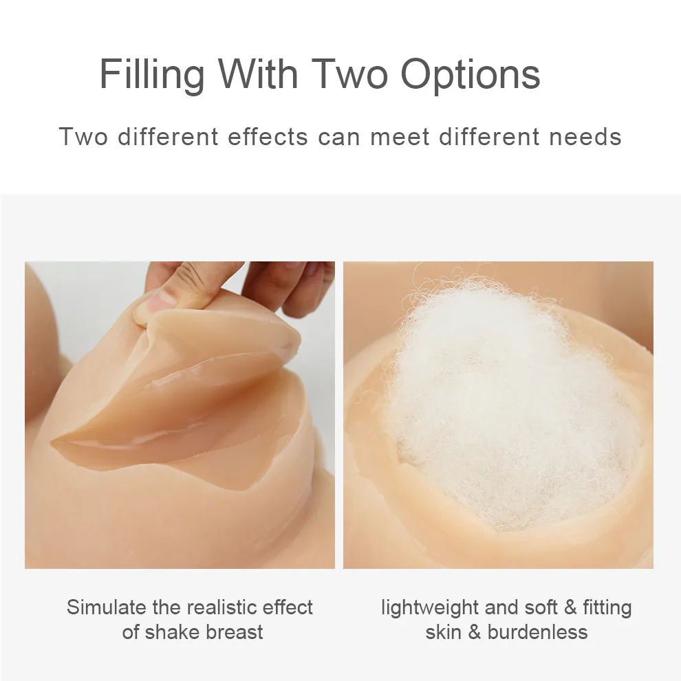 T-C2 Full Coverage Silicone Breastplate — Big Cup detail 9