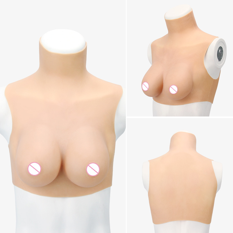 T-C2 Full Coverage Silicone Breastplate — Big Cup