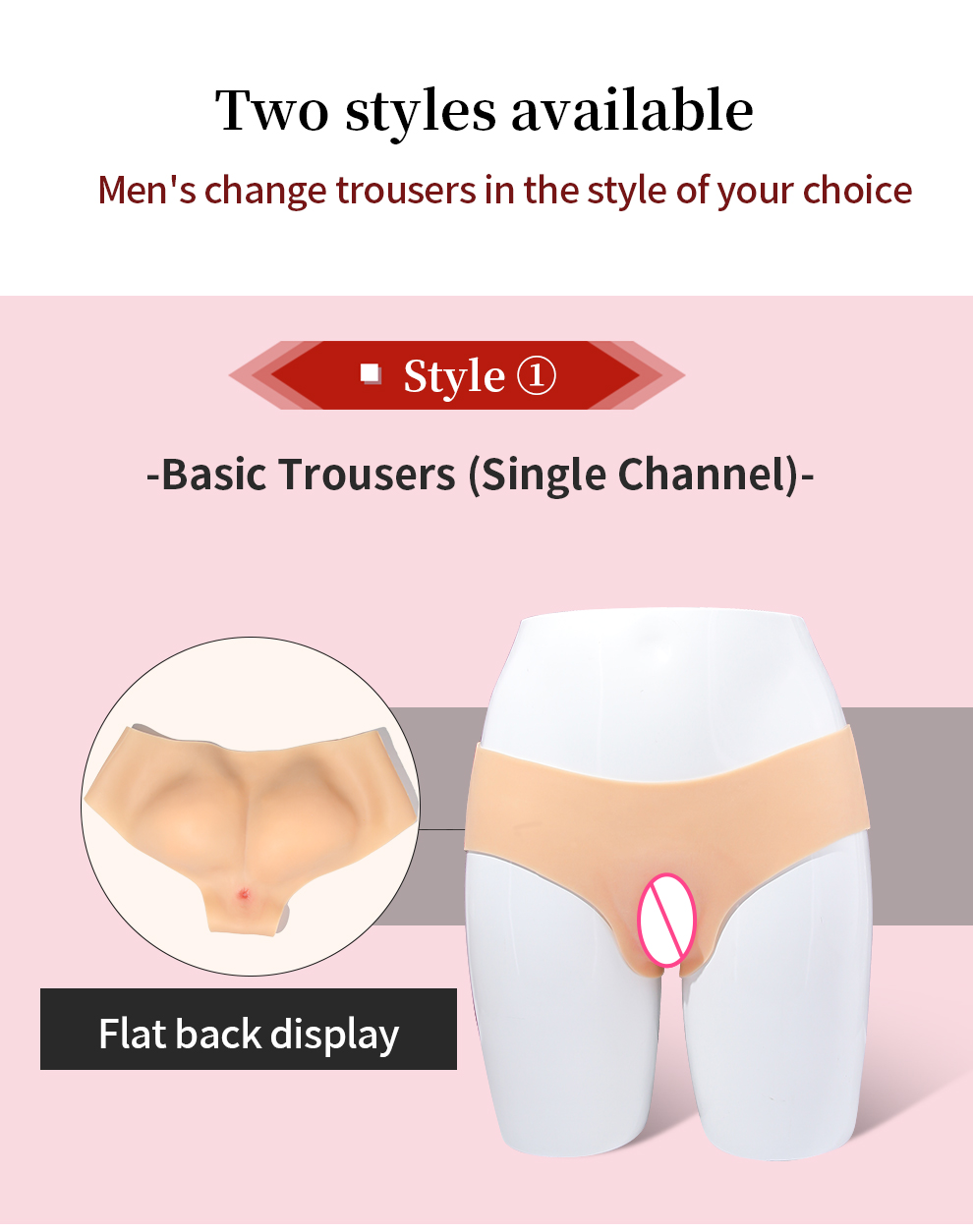 Fake Vagina Silicone Triangle Panties — Realistic Detail detail 2
