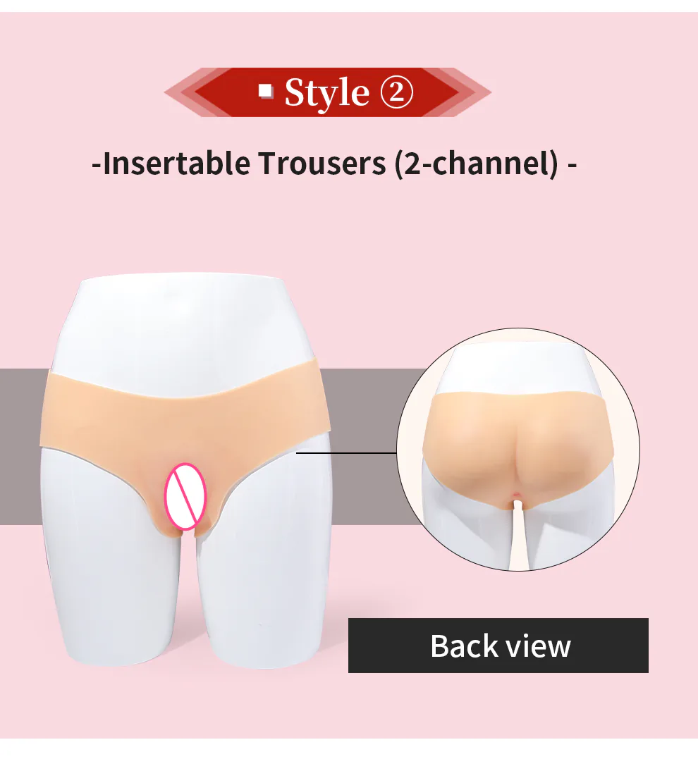 Fake Vagina Silicone Triangle Panties — Realistic Detail detail 7