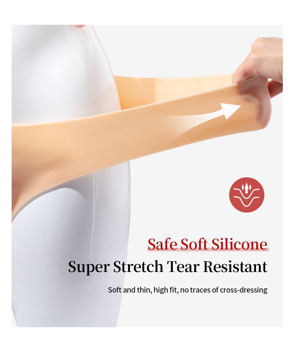 Fake Vagina Silicone Triangle Panties — Realistic Detail detail 6