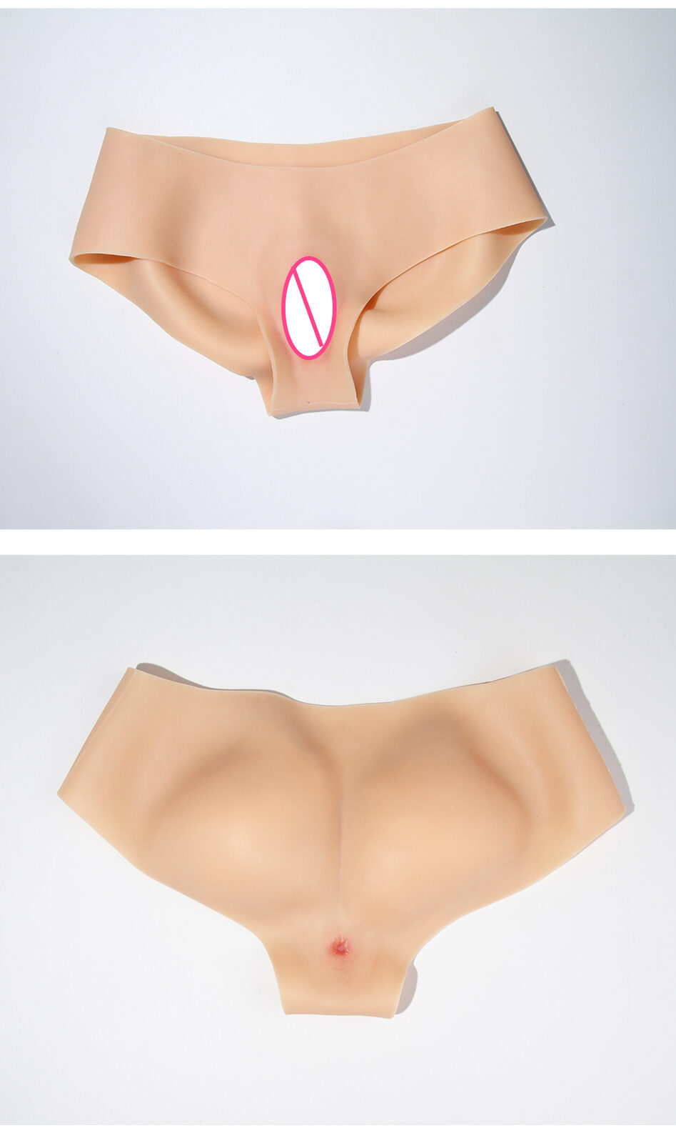 Fake Vagina Silicone Triangle Panties — Realistic Detail detail 12
