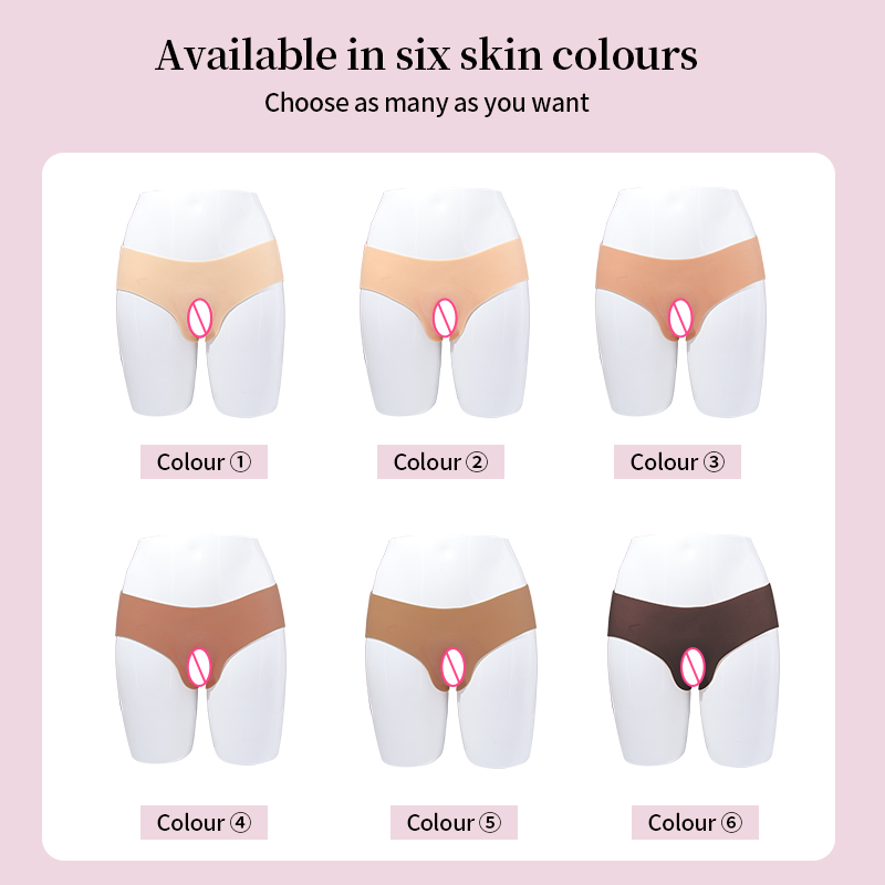Fake Vagina Silicone Triangle Panties — Realistic Detail