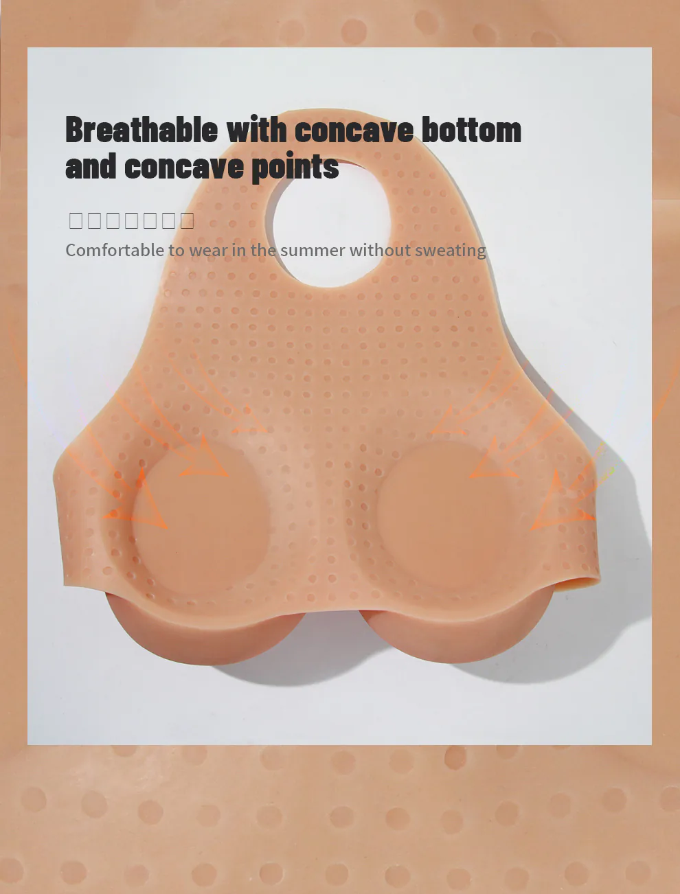 Vein-Textured Neck-Hanging Silicone Breast Forms detail 19