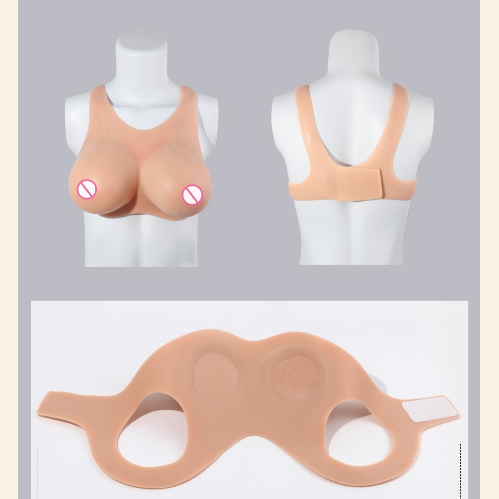 Vein-Textured Neck-Hanging Silicone Breast Forms detail 15