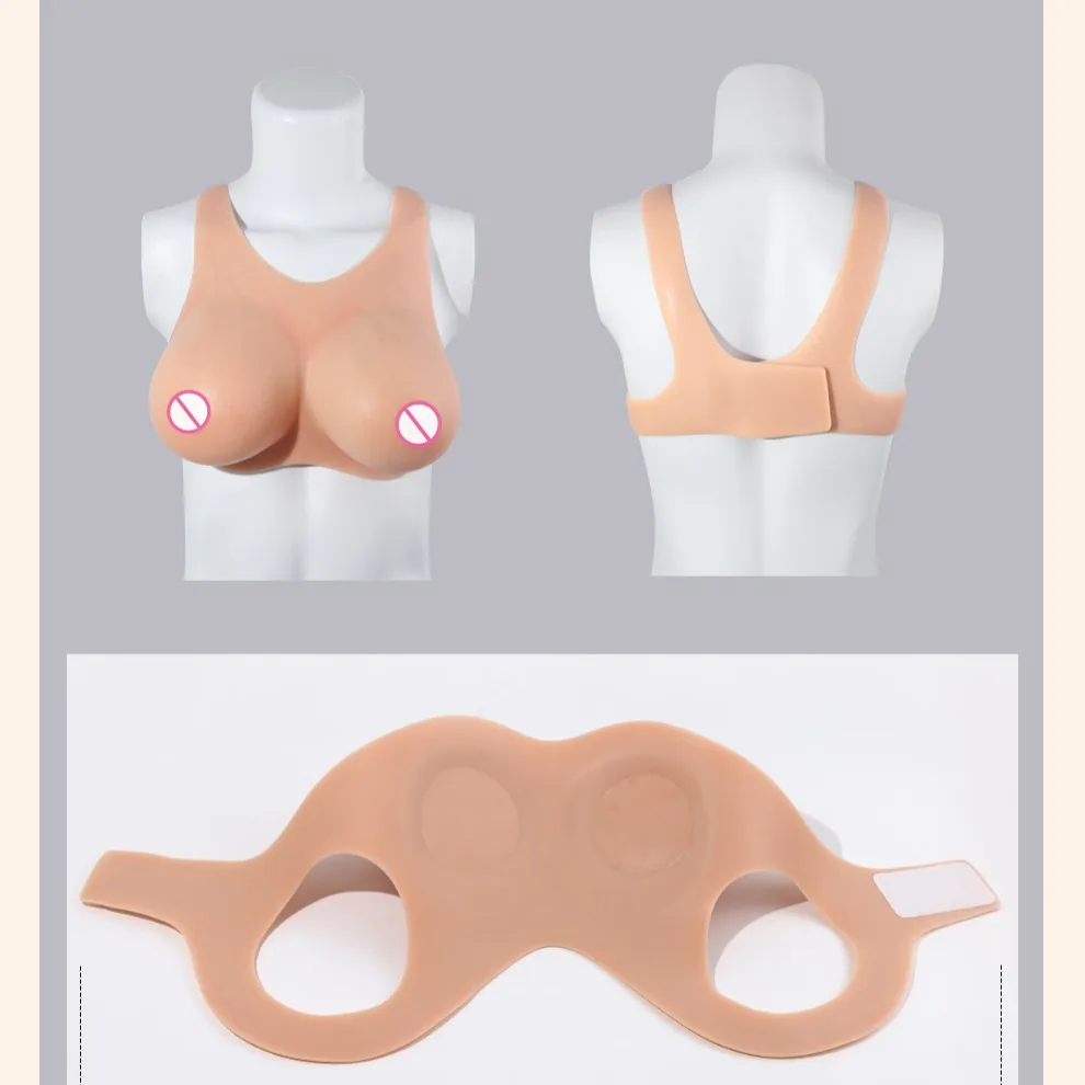 Vein-Textured Neck-Hanging Silicone Breast Forms detail 29