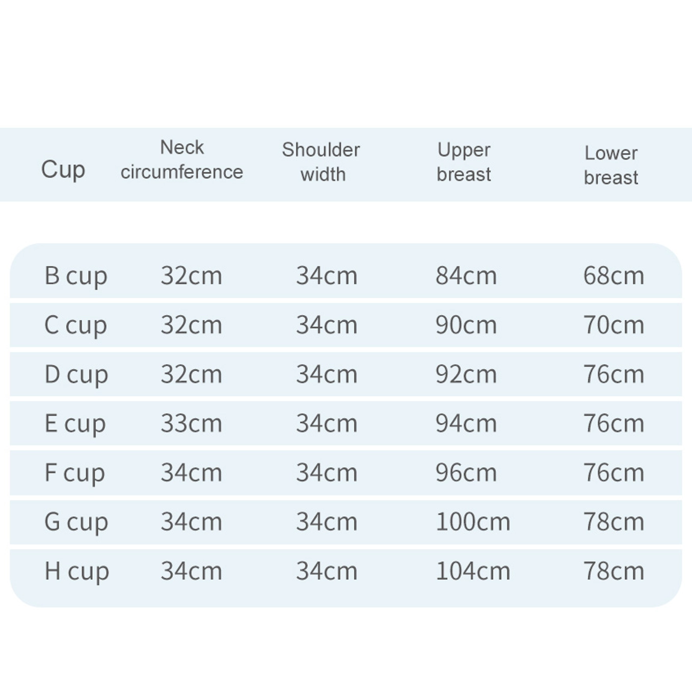 B-H Cup High Neck Short-sleeve Silicone Breastplate